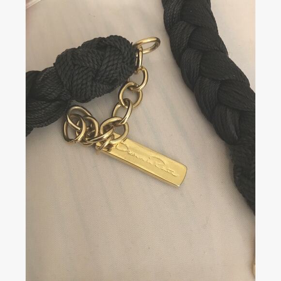 Vintage 1980s OSCAR DE LA RENTA Geometric Massive Statement Necklace - Picture 2 of 8